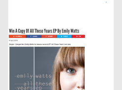 Win A Copy Of All These Years EP By Emily Watts