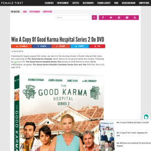 Win A Copy Of Good Karma Hospital Series 2 On DVD