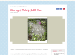 Win a copy of Herbs by Judith Hann