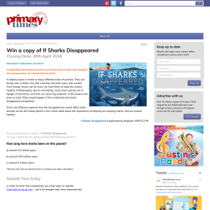 Win a copy of If Sharks Disappeared