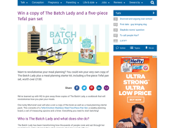 Win a copy of The Batch Lady plus a Tefal pan set