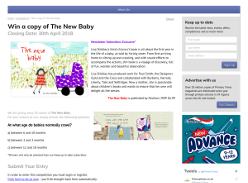 Win a copy of The New Baby