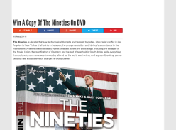 Win A Copy Of The Nineties On DVD