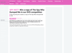 Win a copy of The Spy Who Dumped Me