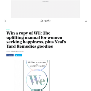 Win a copy of WE: The uplifting manual for women seeking happiness, plus Neal’s Yard Remedies goodies