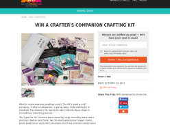 Win a Crafter's Companion Crafting Kit