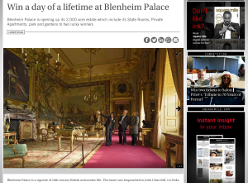 Win a day of a lifetime at Blenheim Palace