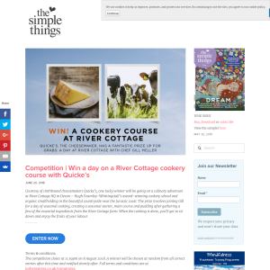 Win a day on a River Cottage cookery course