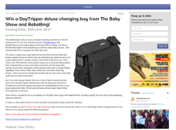 Win a DayTripper deluxe changing bag