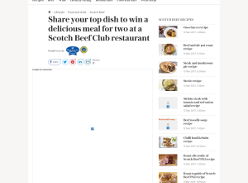 Win a delicious meal for two at a Scotch Beef Club restaurant