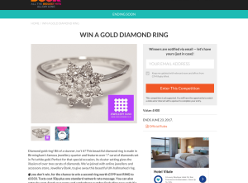 Win a Diamond gold ring