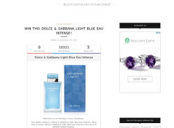 Win a Dolce & Gabbana Light Blue Eau Intense Fragrance