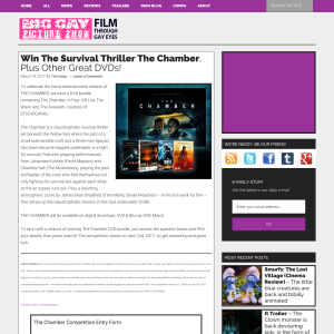 Win a DVD Bundle incl. The Chamber