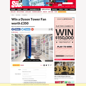 Win a Dyson Tower Fan worth £350