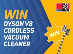 Win a Dyson V8 Cordless Vacuum Cleaner
