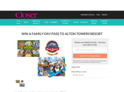 Win a family Day pass to Alton Towers Resort