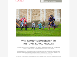 Win a Family Membership To Historic Royal Palaces