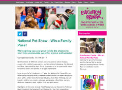 Win a Family National Pet Show Pass