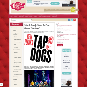 Win A Family Ticket To Dein Perry’s Tap Dogs