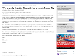 Win a family ticket to Disney On Ice presents Dream Big