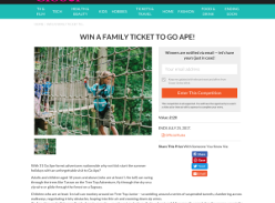 Win a Family ticket to Go Ape