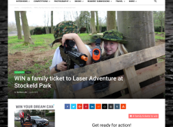 Win a family ticket to Laser Adventure at Stockeld Park