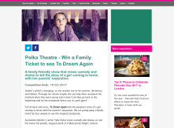 Win a Family Ticket to see To Dream Again