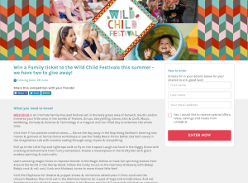 Win a Family ticket to the Wild Child Festivals this summer