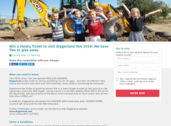 Win a Family Ticket to visit Diggerland this 2018