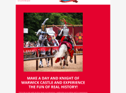 Win a family weekend break at Warwick Castle