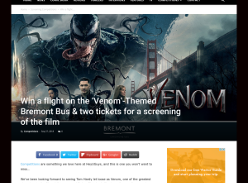 Win a flight on the ‘Venom’-Themed Bremont Bus & two tickets for a screening of the film