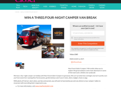 Win a four night Camper Van break