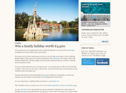 Win a four-night family break in a lakeside lodge in the Efteling Bosrijk Village