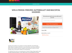 Win a Fridge-freezer, NutriBullet and Bacofoil Goodies