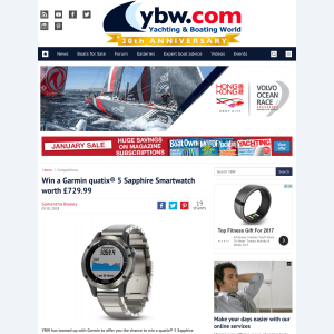 Win a Garmin quatix 5 Sapphire Smartwatch 