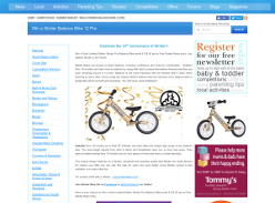 Win a Gold Limited Edition Strider Pro Balance Bike worth £125
