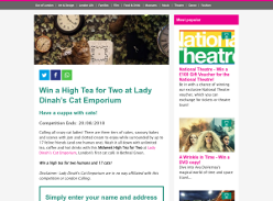 Win a High Tea for Two at Lady Dinah’s Cat Emporium