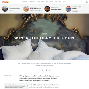 Win a holiday to Lyon