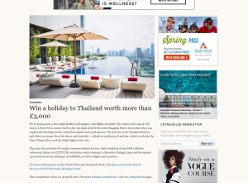 Win a holiday to Thailand for two