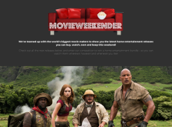 Win a Home Entertainment System with Movie Weekender