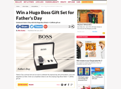 Win a Hugo Boss Watch + Cufflinks Set