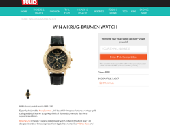 Win A Krug-Baumen Watch worth £200