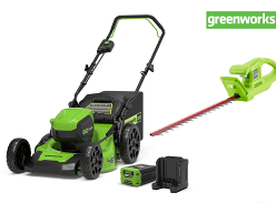 Win a lawnmower and hedge trimmer from Greenworks