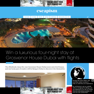 Win a luxurious four-night stay at Grosvenor House Dubai with flights