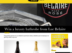 Win a luxury bathrobe from Luc Belaire