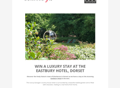 Win a Luxury Stay at The Eastbury Hotel