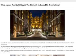 Win A Luxury Two Night Stay At The Distinctly Individual St. Ermin's Hotel