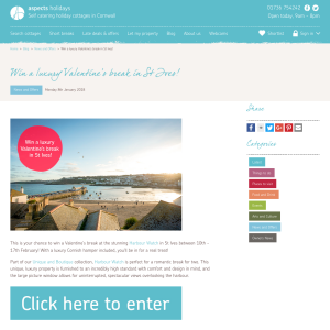 Win a Luxury Valentine's Break in St Ives