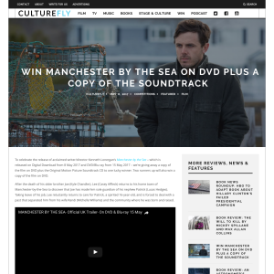 Win a Manchester by the Sea DVD and soundtrack