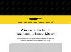 Win a meal for two at Paramount Lebanese Kitchen